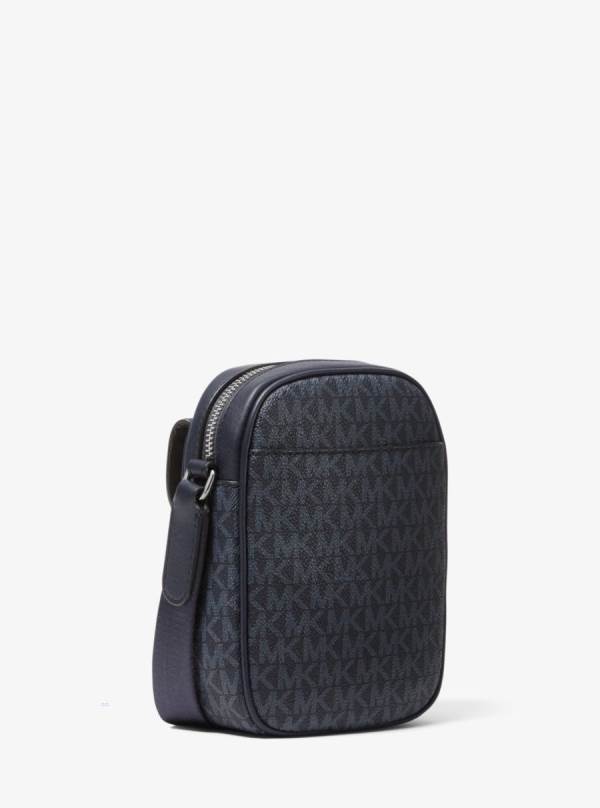 Panske Crossbody Kabelka Michael Kors Hudson Logo Smartphone Modre - Tasky Michael Kors Obchod | DJNKA-5679